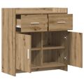 vidaXL Servírovacia skriňa Dub artisan 75 x 36 x 80 cm