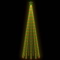 vidaXL Vianočný stromček, kužeľ, 752 LED, farebné svetlo 160x500cm