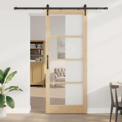 vidaXL Posuvné dvere ORKDAL Prírodná 93 x 232 cm