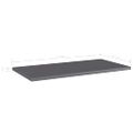 vidaXL Prídavné police 4 ks, lesklé sivé 60x30x1,5 cm, drevotrieska