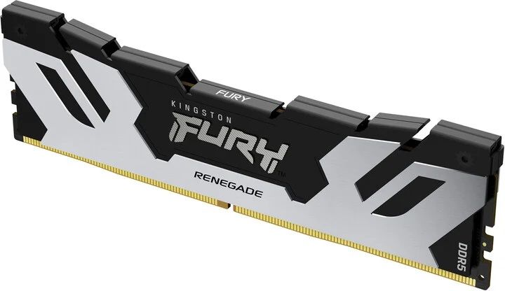 Kingston FURY Renegade/DDR5/16GB/7600MHz/CL38/1x16GB/Black/Silv Operacní pamet, DDR5, 16GB, 7600MT/s, DIMM, CL38, XMP, cerná