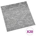 vidaXL Samo-lepiace podlahové dosky Betónovo sivá 30,5 x 30,5 cm 20 ks