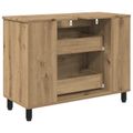 vidaXL Kozmetický stolík do kúpeľne Dub artisan 80 x 35 x 60 cm