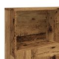 vidaXL Skrinka na čelo postele staré drevo 120x19x103,5 cm komp. drevo