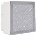vidaXL Podlahové LED svetlá 12 ks, 100x100x68 mm