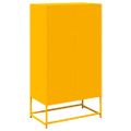 vidaXL Highboard horčicová žltá 68x39x123 cm Oceľ