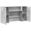 vidaXL Recepčný stôl betónovo sivý 180x50x103,5 cm kompozitné drevo