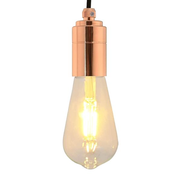 vidaXL držiaky lámp 2 ks Rose Gold E27