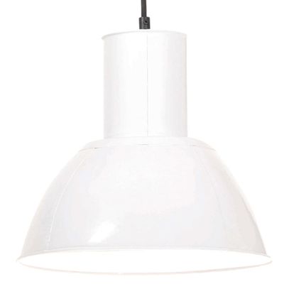 vidaXL Závesná lampa 25 W, biela, okrúhla 28,5 cm E27