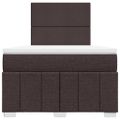 vidaXL Boxspring posteľ s matracom tmavohnedá 120x190 cm látka