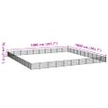 vidaXL Koterec pre psov strieborný 100 m² oceľ