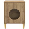 vidaXL Mačka Dom Dub artisan 42,5 x 40 x 53 cm Kompozitné drevo