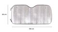 Slnečná clona na predné okno auta CAR SUNSHADE 4, 130 x 60 cm SIXTOL