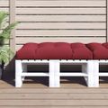 vidaXL Podložka na paletový nábytok 120x80x12cm, vínovo červená, látka