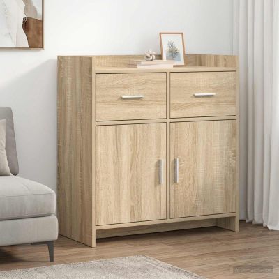 vidaXL Servírovacia skriňa Dub sonoma 75 x 36 x 80 cm Kompozitné drevo