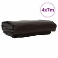 vidaXL Tarpaulin 650g / m² Hnedá 4 x 7 m Plátno s PVC povrchom
