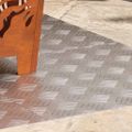 vidaXL Schodový rošt 4 ks 50 x 50 cm Strieborná Hliník Štvorcový