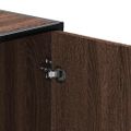 vidaXL Lavica na topánky hnedý dub 100x40x53,5cm kompozitné drevo+kov