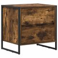 vidaXL Nočný stolík 2 ks Dymová dub 50 x 39.5 x 50 cm Kompozitné drevo