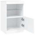 vidaXL Komoda s LED svetlami biela 41x37x67 cm