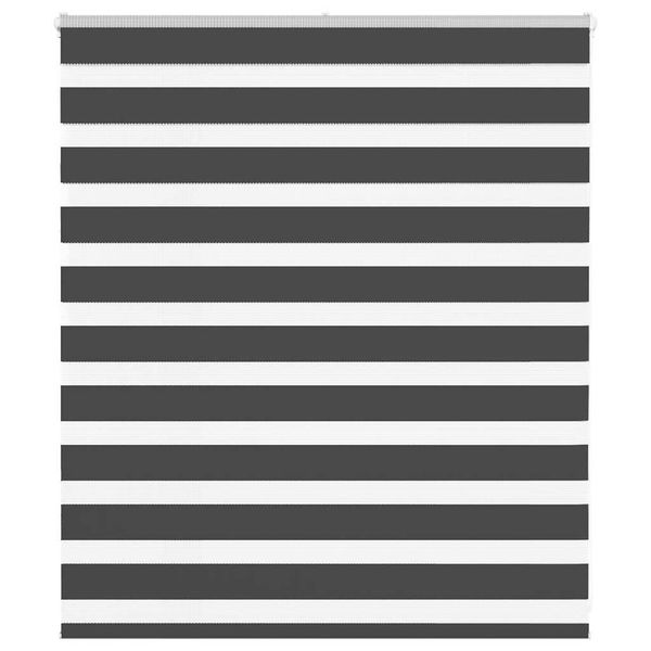 vidaXL Zebra roleta čierna 130x100 cm šírka látky 125,9cm polyester