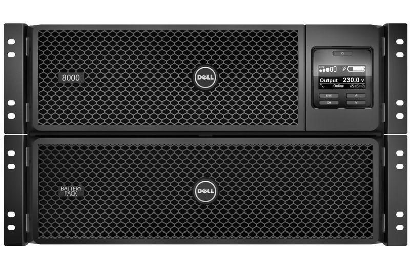 Dell Smart-UPS SRT 8000VA rack/tower - 8000 VA Záložný zdroj, 8000VA, 8000W, 6U, rack/tower, LCD, USB, RJ45, IP20