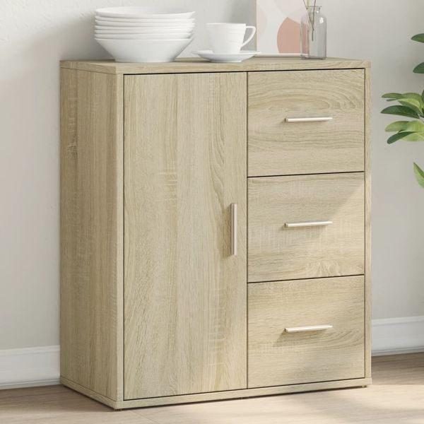 vidaXL Komoda dub sonoma 60x31x70 cm kompozitné drevo