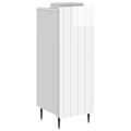 vidaXL Servírovacia skriňa Biela s vysokým leskom 34,5 x 33 x 92 cm