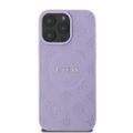 Guess case pre iPhone 16 Pro Max 6,9" GUHMP16XPSAPSMEU Saffiano Peony Classic Logo fialová MagSafe