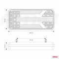 Svetlo zadné združené LED dynamické ĽAVÉ PRAVÉ - RCL-01-LR