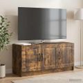 vidaXL TV skrinka Dymový dub 99 x 34,5 x 47 cm Kompozitné drevo
