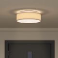 vidaXL Stropná lampa so bodmi Sivohnedá 38 x 38 x 13,5 cm látka