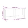 vidaXL Pracovná lavica sivá 180x50x80 cm masívna borovica