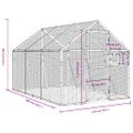 vidaXL Voliéra antracitová 1,79x3x1,85 m hliník