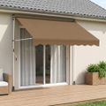 vidaXL Ručná skladacia markíza Béžová 300 cm