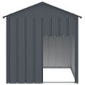 vidaXL Búda pre psa so strechou antracitová 117x103x123 cm pozin. oceľ
