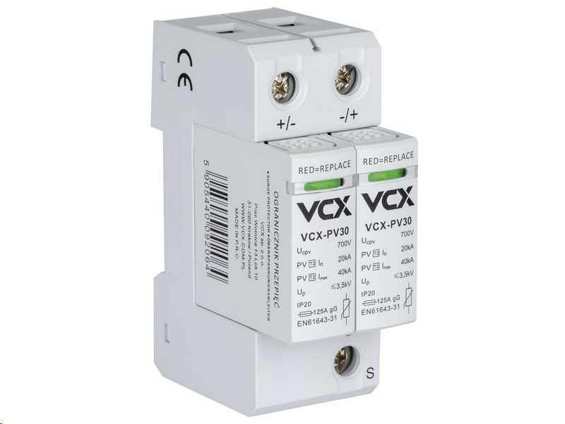 Prepätová ochrana VCX PV30 DC trieda T2 (C) 2P 700V