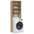 vidaXL Skrinka do práčky Artisan Dub 64x24x190 cm
