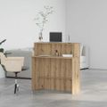 vidaXL Recepčný stôl dub artisan 100x50x103,5 cm kompozitné drevo