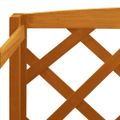 vidaXL Podstavec na kvetináč s mriežkou oranžový 60x30x140 cm jedľový masív