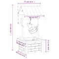 vidaXL Fontána studňa prianí s čerpadlom 57x50x112 cm masívna jedľa