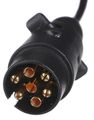 Propojovací spirálový kábel zástrčky tažného zariadenia TRAILER CABLE 3, 7-7pin, 3 m SIXTOL