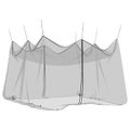 vidaXL Záhradná komárová sieť 220 mesh Čierna 4 x 4 x 2,5 m Polyester