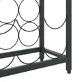 vidaXL Stojan na víno na 27 fliaš čierny 34x18x100 cm kované železo