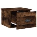 vidaXL Nástenné nočné stolíky 2 ks dymový dub 41,5x36x28cm