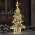 vidaXL Vianočný stromček 160 LED Teplá biela 150 cm Akryl