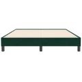 vidaXL Posteľný rám boxsping bez matracom tmavozelený 140x210 cm zamat