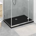 vidaXL Sprchová základná vanička s bodkami 100 x 70 x 4 cm ABS Čierna