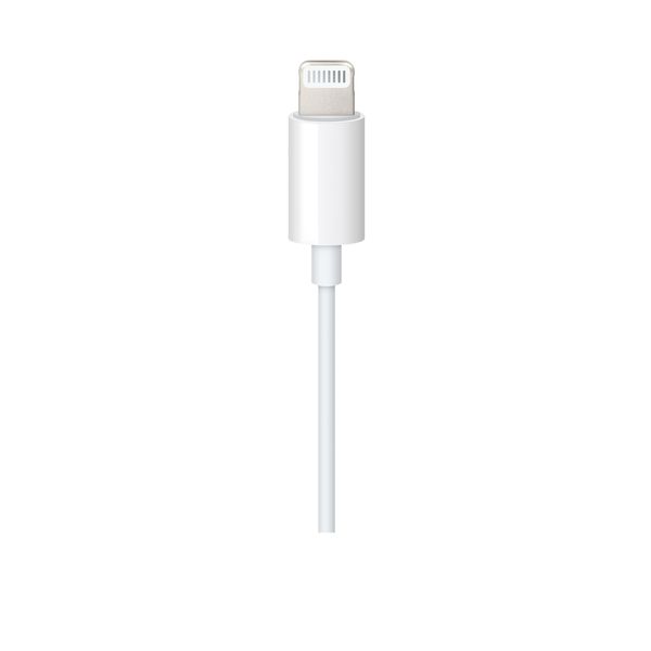 Lightning na 3,5 mm Audio kábel - Biela / SK Kabel, propojovací, zástrčka Lightning - zástrčka 3,5 mm, biela, 1,2 m