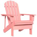 vidaXL Záhradná stolička Adirondack jedľový masív ružová